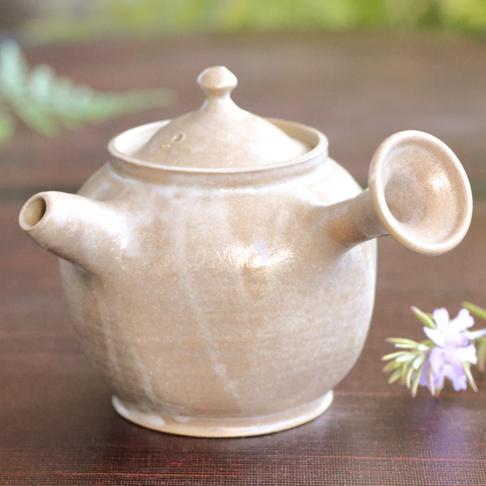 小川甚八 満容量360ml 横手急須 作家ものティーポット 笠間で作られた