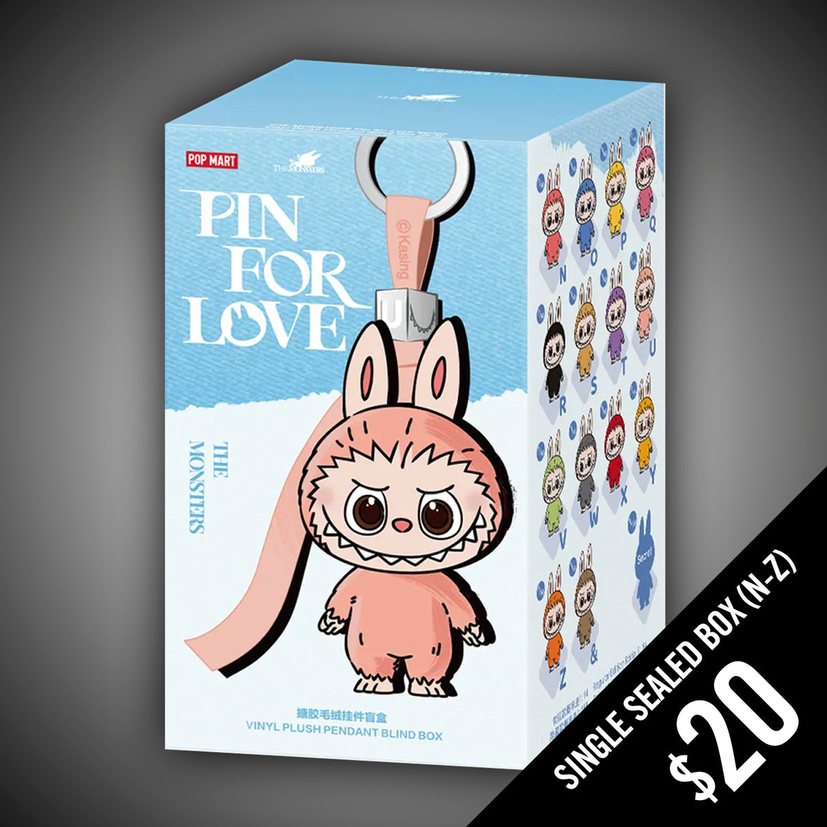 POP MART - LABUBU: The Monsters: Pin For Love (M-Z): One Blind Box