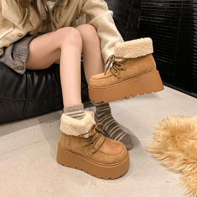 ボア厚底ムートンブーツ – charme