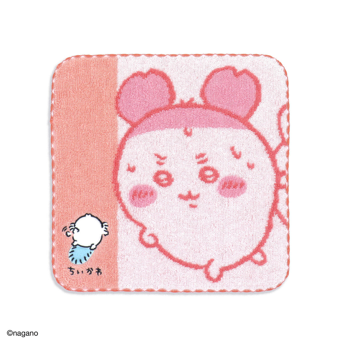 ちいかわ タオルハンカチ（運んでる・ピンク） | ちいかわマーケット