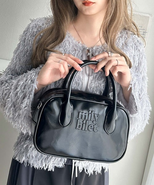 mily bilet】ヘビロテしたい主役級バッグ。エナメルライクエコレザー