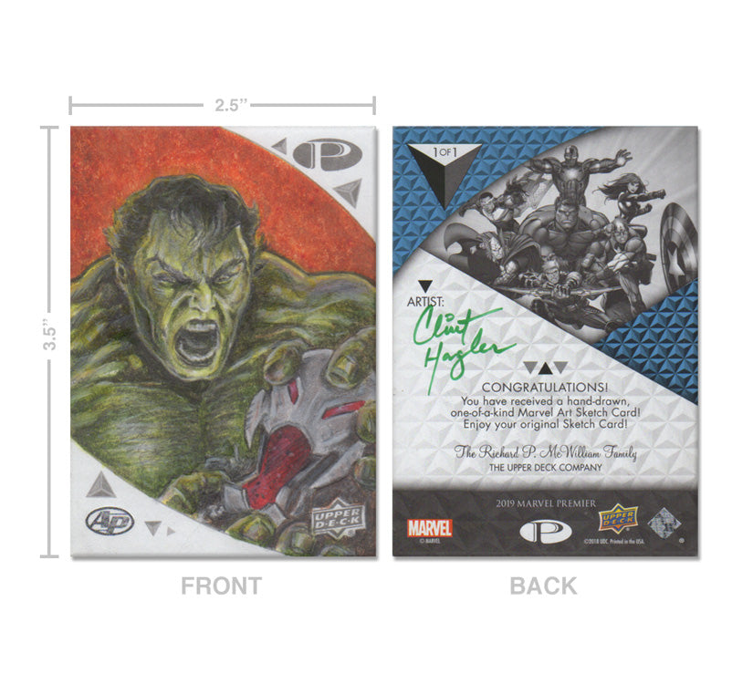 2019 Marvel Premier AP Sketch Card by Clint Hagler from Upper Deck