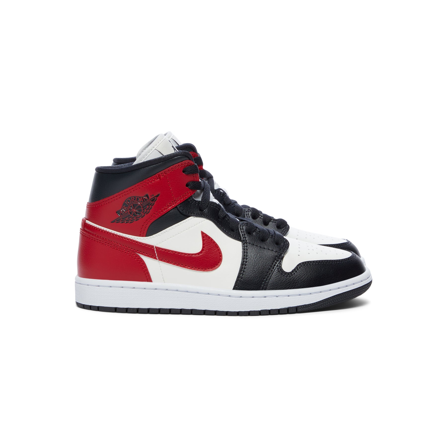 Nike Womens Air Jordan 1 Mid (Sail/Gym Red/Off Noir/White) – CNCPTS