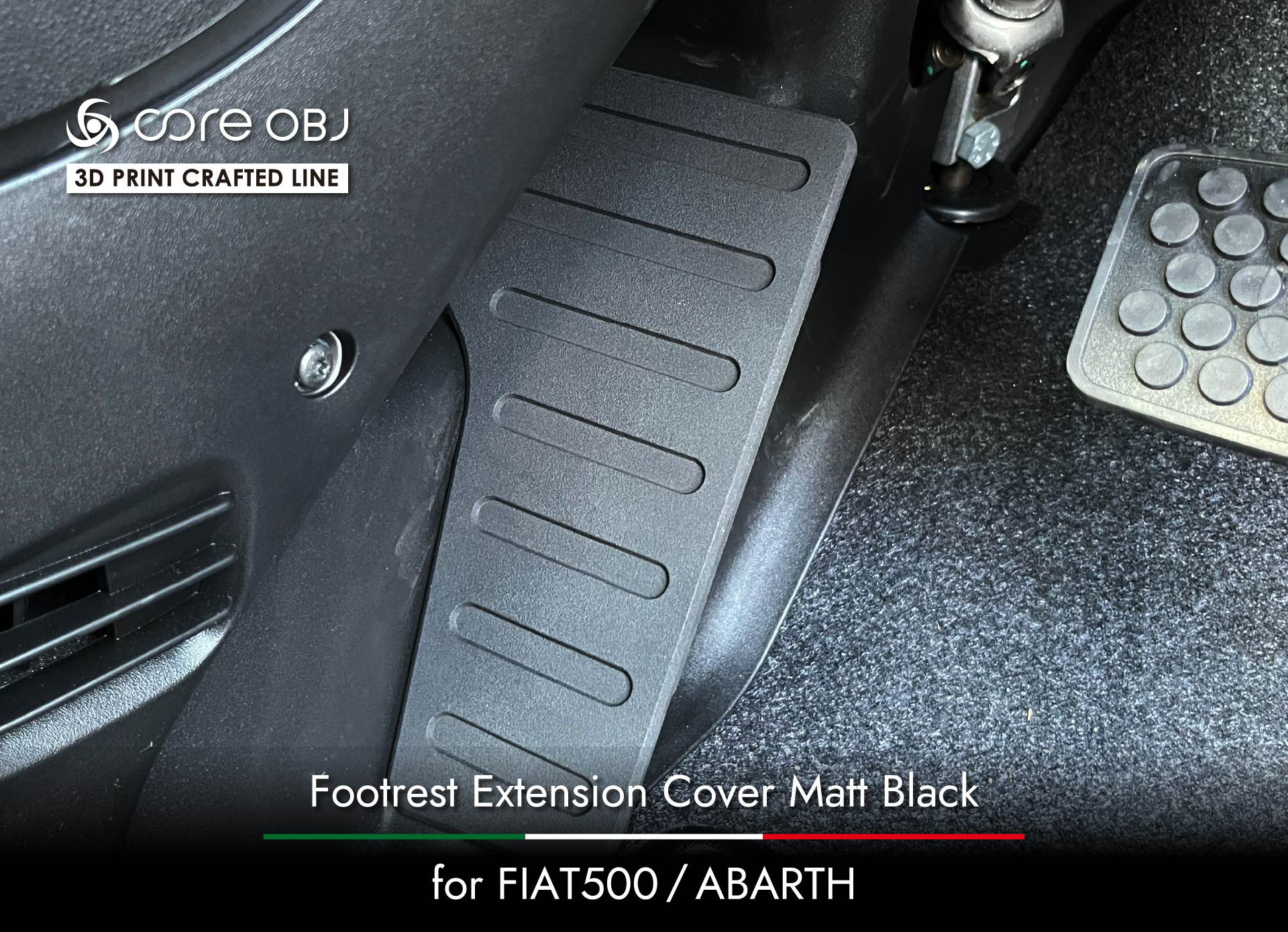 Footrest Extension Cover for ABARTH / FIAT500 / core obj