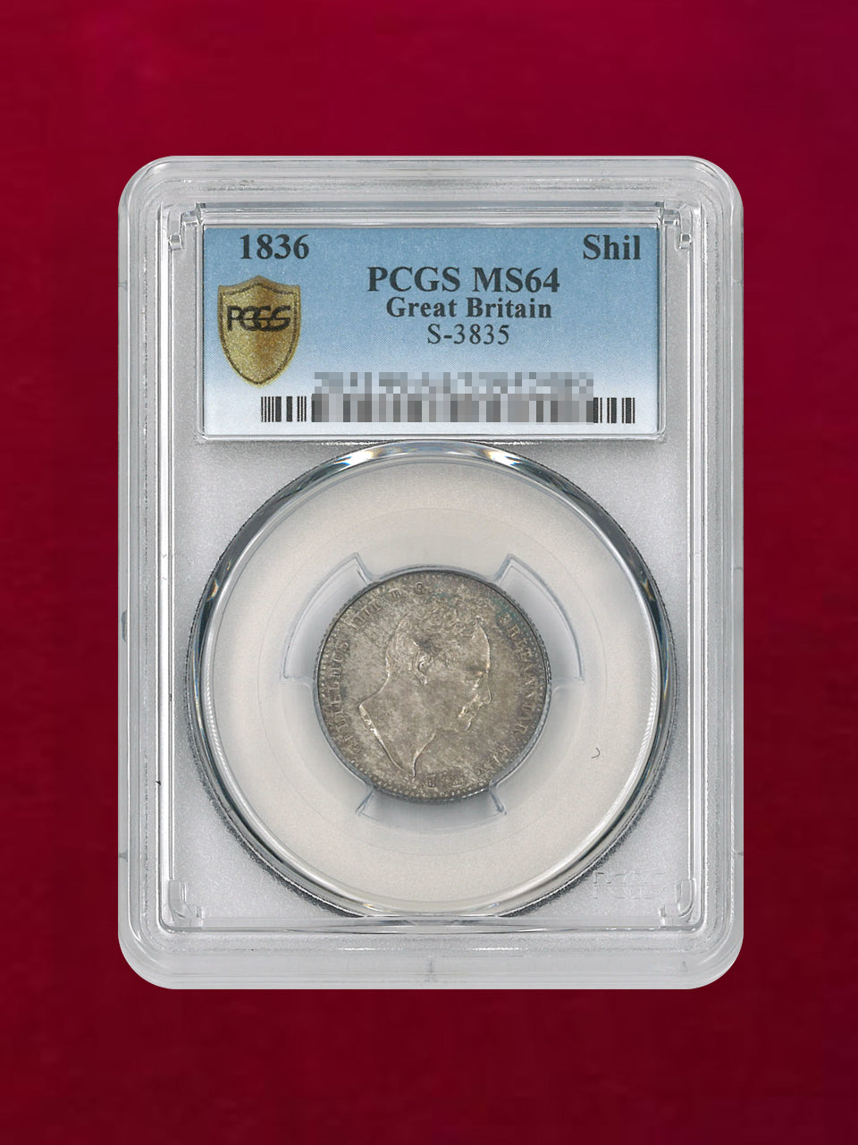 イギリス】シリング 銀貨 1836 PCGS MS64［B-0000085］ – ワールド