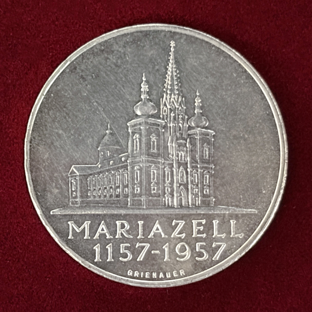 オーストリア】マリアツェル大聖堂800周年 25シリング 銀貨 プルーフ