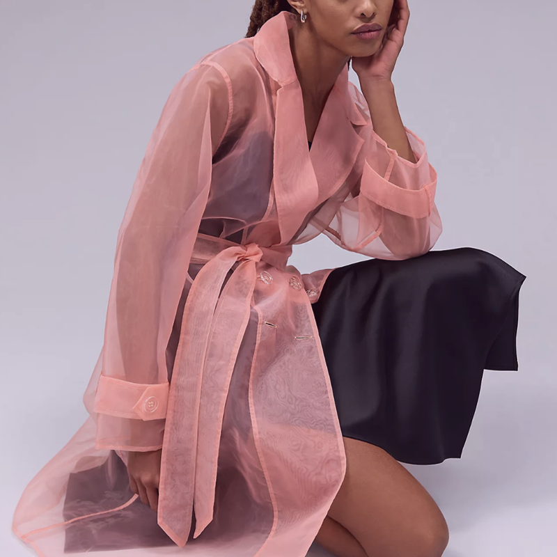 Sheer Trench Coat – Colormaiden