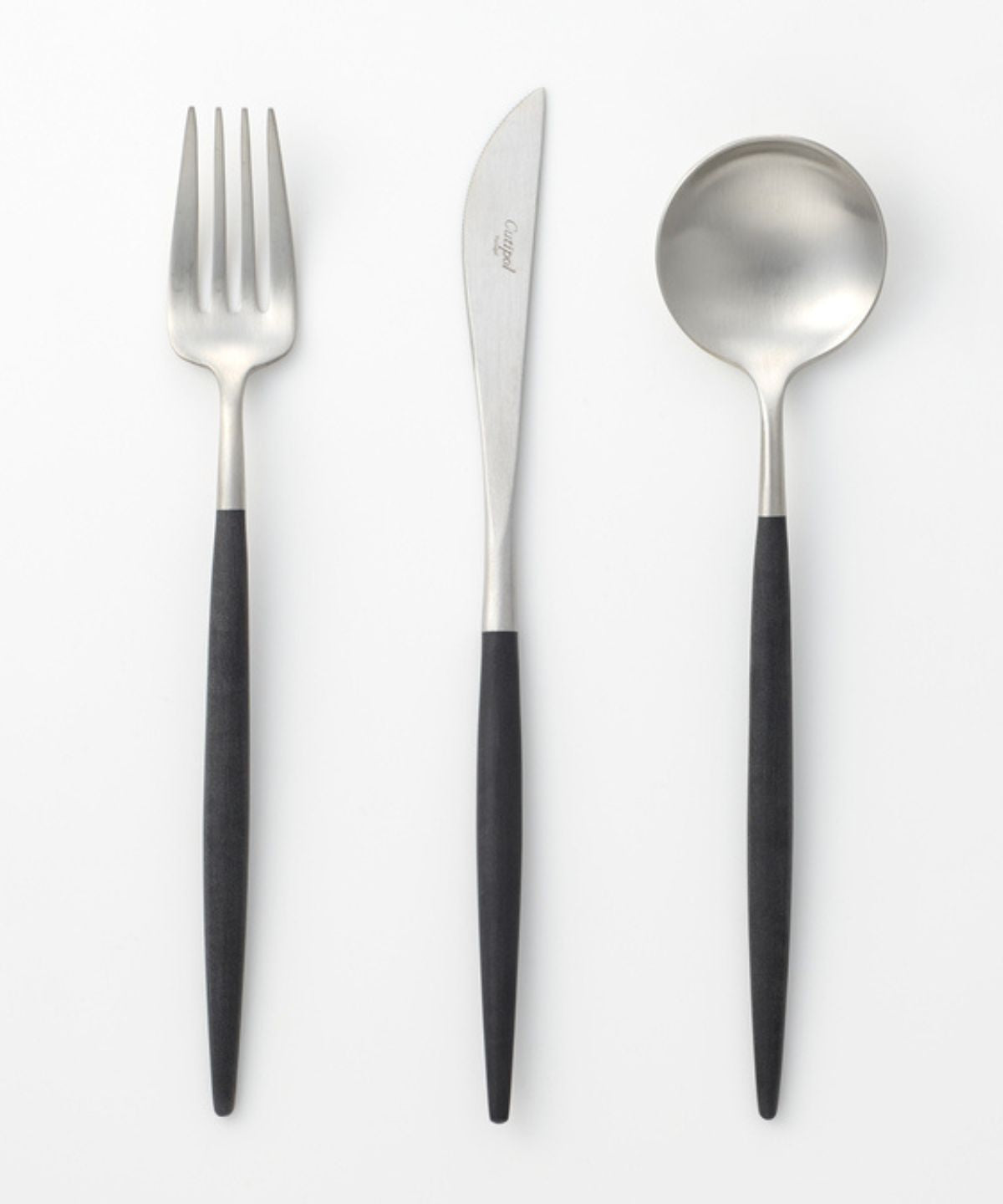 Cutipol GOA ブラックシルバー ディナー6本セットギフトボックス入り