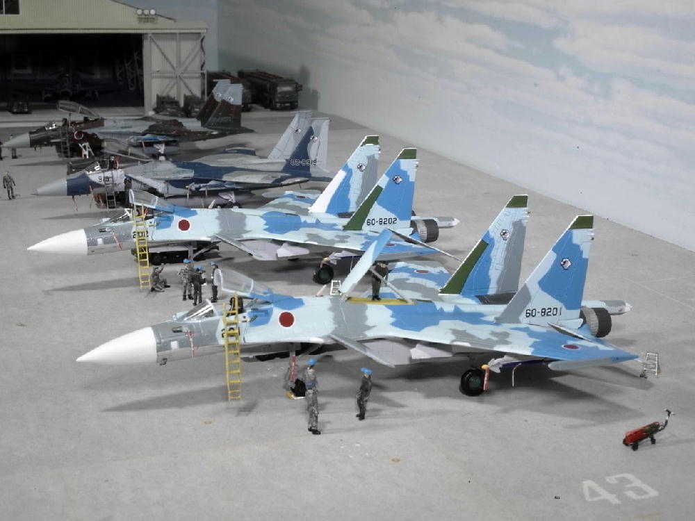 自衛隊基地ジオラマ#29 Su-27アグレッサー機