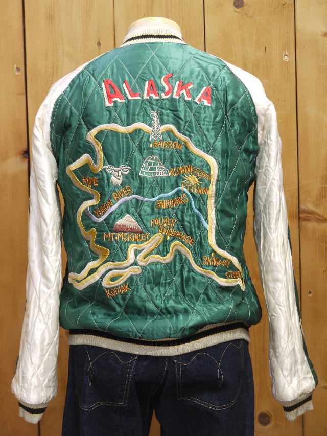 テーラー東洋 別珍 スーベニアジャケット POLAR BEAR × ALASKA MAP