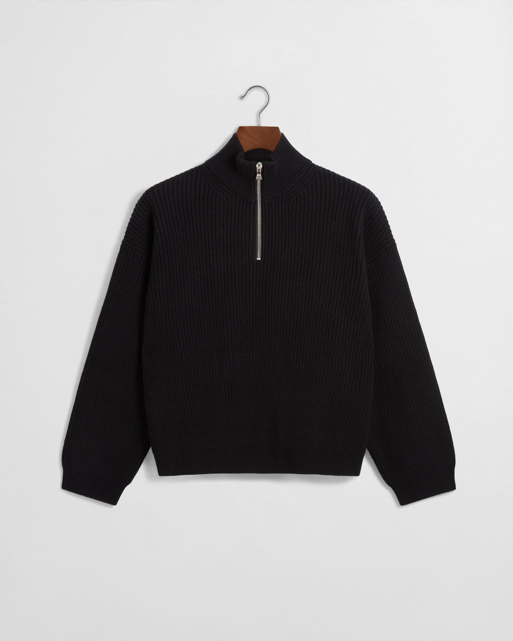 Daniel Simmons - Merino Knit Q-Zip Sweater - Black