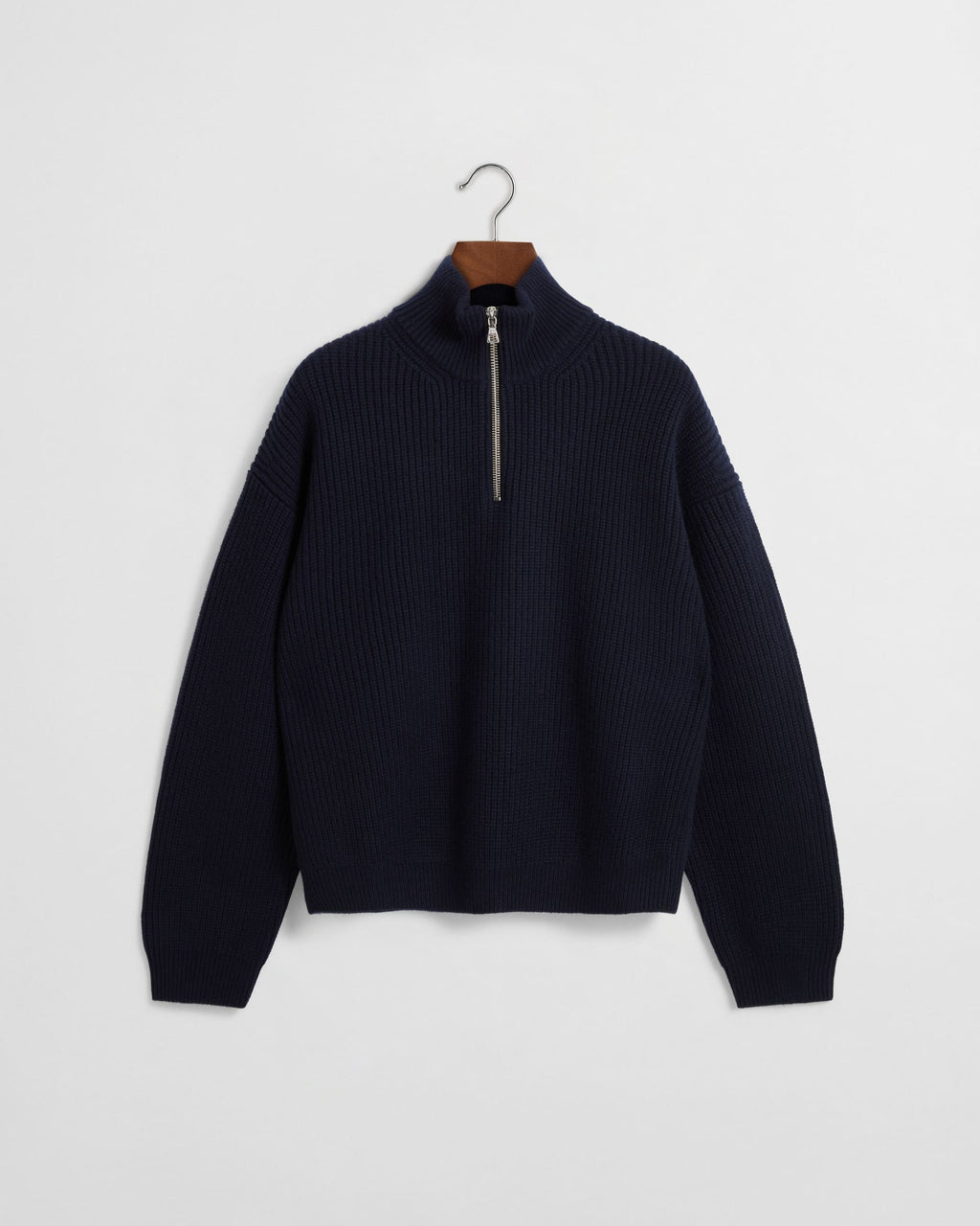 Daniel Simmons - Merino Knit Q-Zip Sweater - Navy