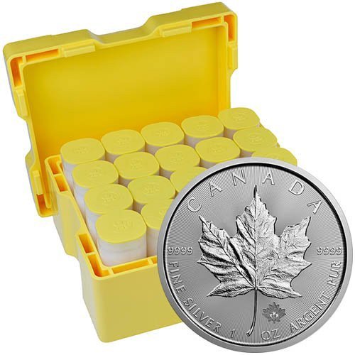 2021 1 oz Canadian Silver Maple Leaf Monster Box (500 Coins BU