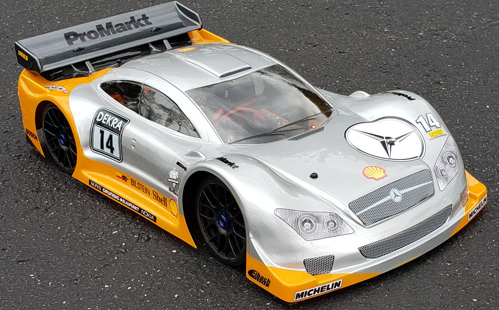 Mercedes AMG DTM 1/8 Scale GT Clear Car Body | Delta Plastik
