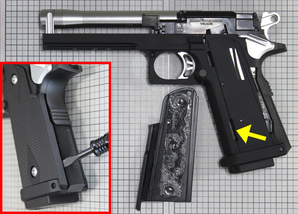 電拳 電動ハンドガン・Hi-CAPA E(電ハン ハイキャパE)の分解・組み立て3