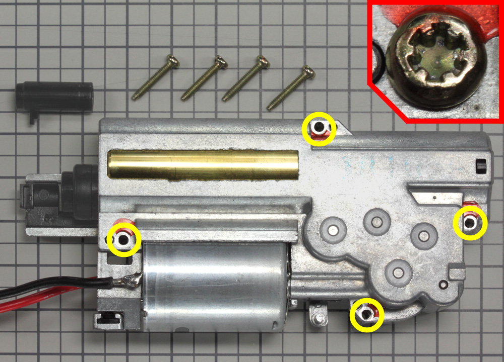 電拳 電動コンパクトマシンガン・メカボックス分解説明(コン電・MP7 Vz