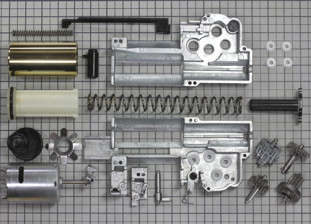 電拳 電動コンパクトマシンガン・メカボックス組み立て説明(コン電