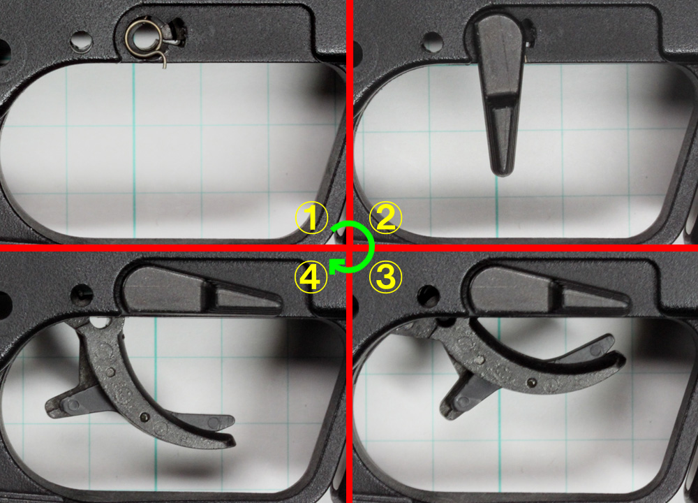 電拳 電動コンパクトマシンガン・H&K MP7A1(コン電 MP7)の分解・組み立て5