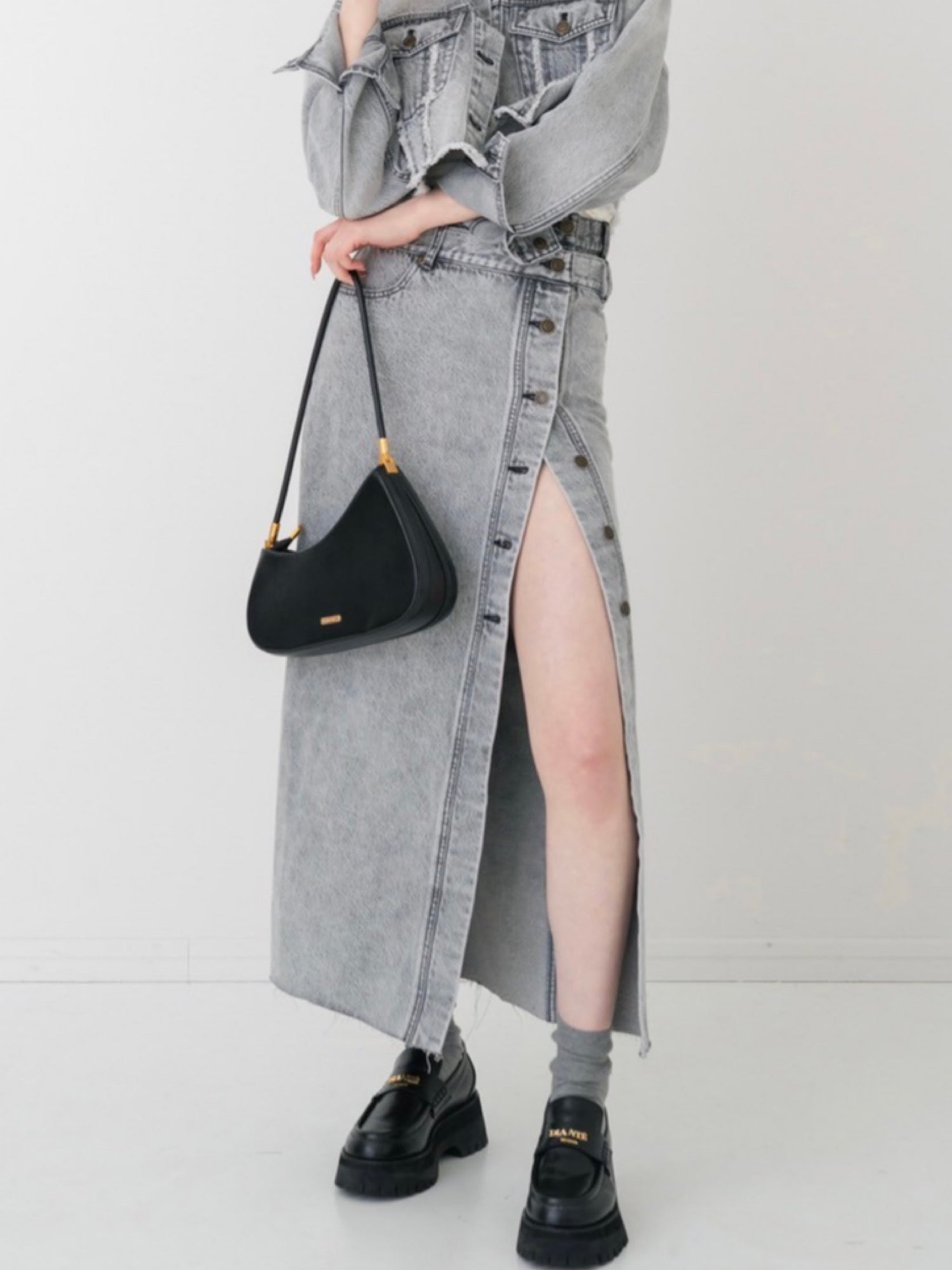 Layered slit denim skirt | DIANTÉ (ディアンテ)公式通販サイト