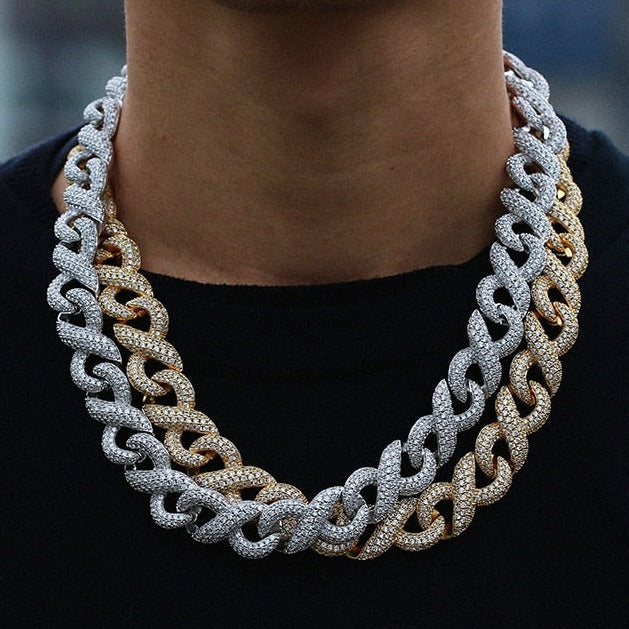15mm Iced Out Infinity Link Chain – Different Drips