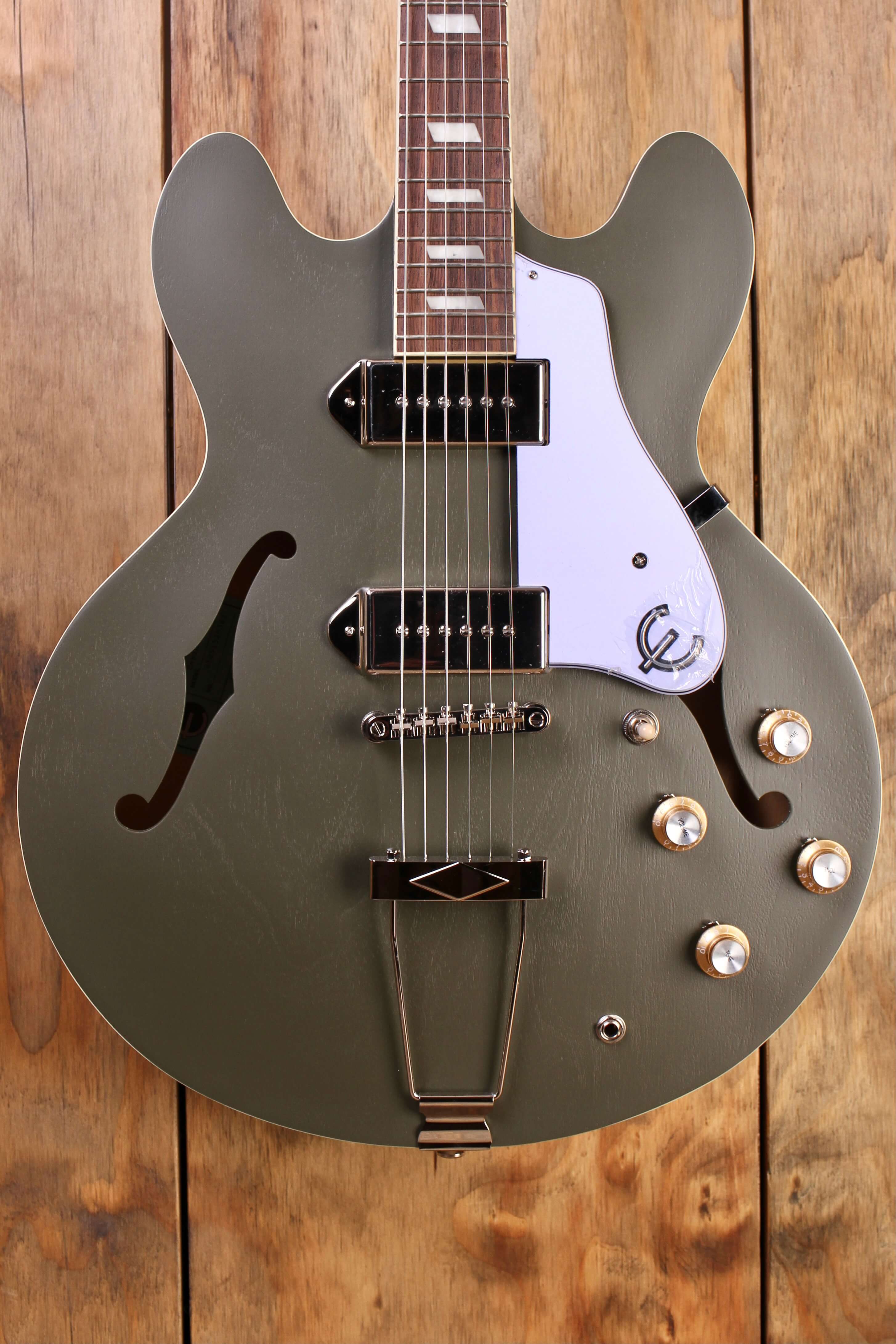 Epiphone Casino Worn Olive Drab – Dijkmans Guitars