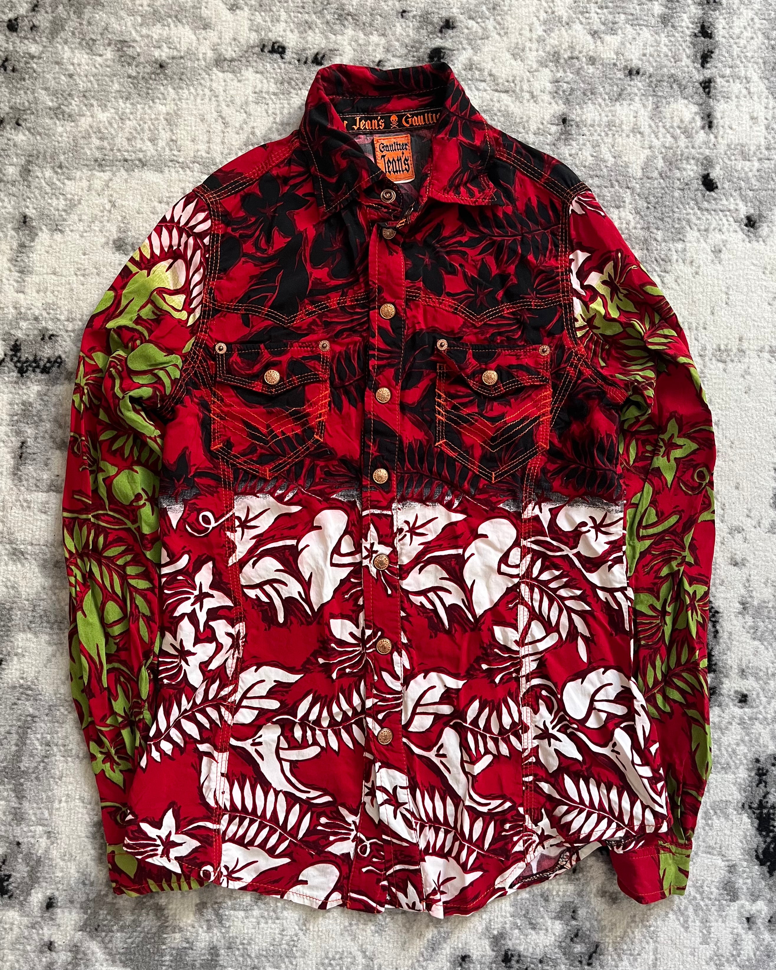 90s Jean Paul Gaultier 'Jeans' Hawaiian Shirt – Dolce Vita Hub