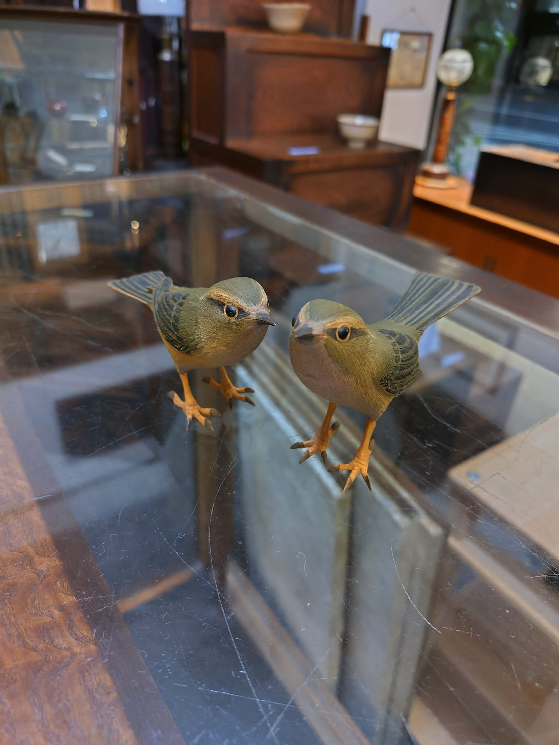 初代ッ上野玉水さんッ！！ 鶯の御夫婦ッ！！！ ｜ 海老屋美術店