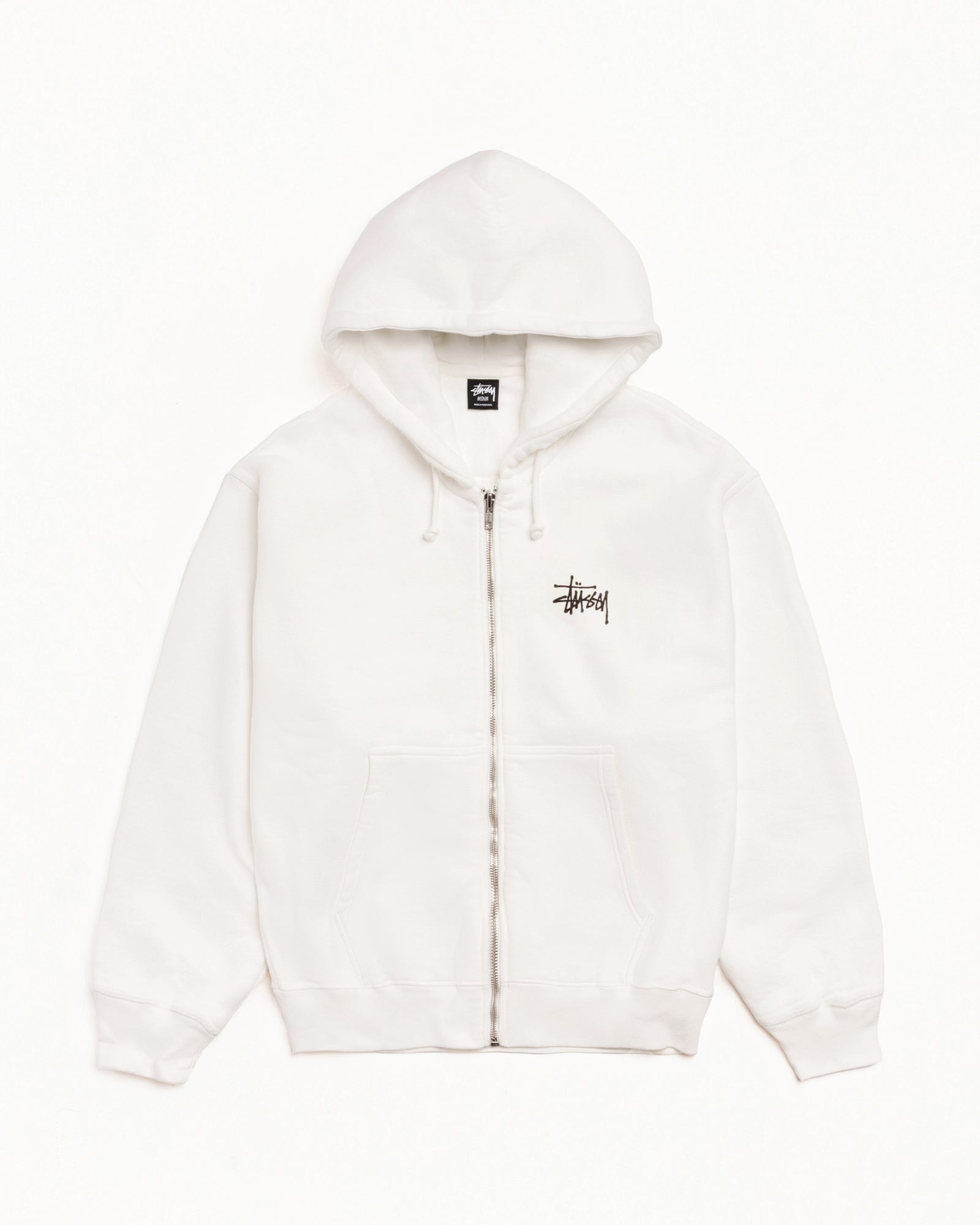 Basic Stüssy Zip Hoodie Pigment Dyed – Natural | Tee & Sweats