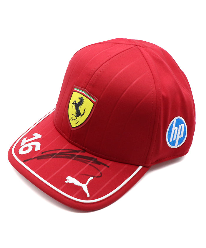 シャルル・ルクレール 直筆サイン入り フェラーリ ドライバーキャップ