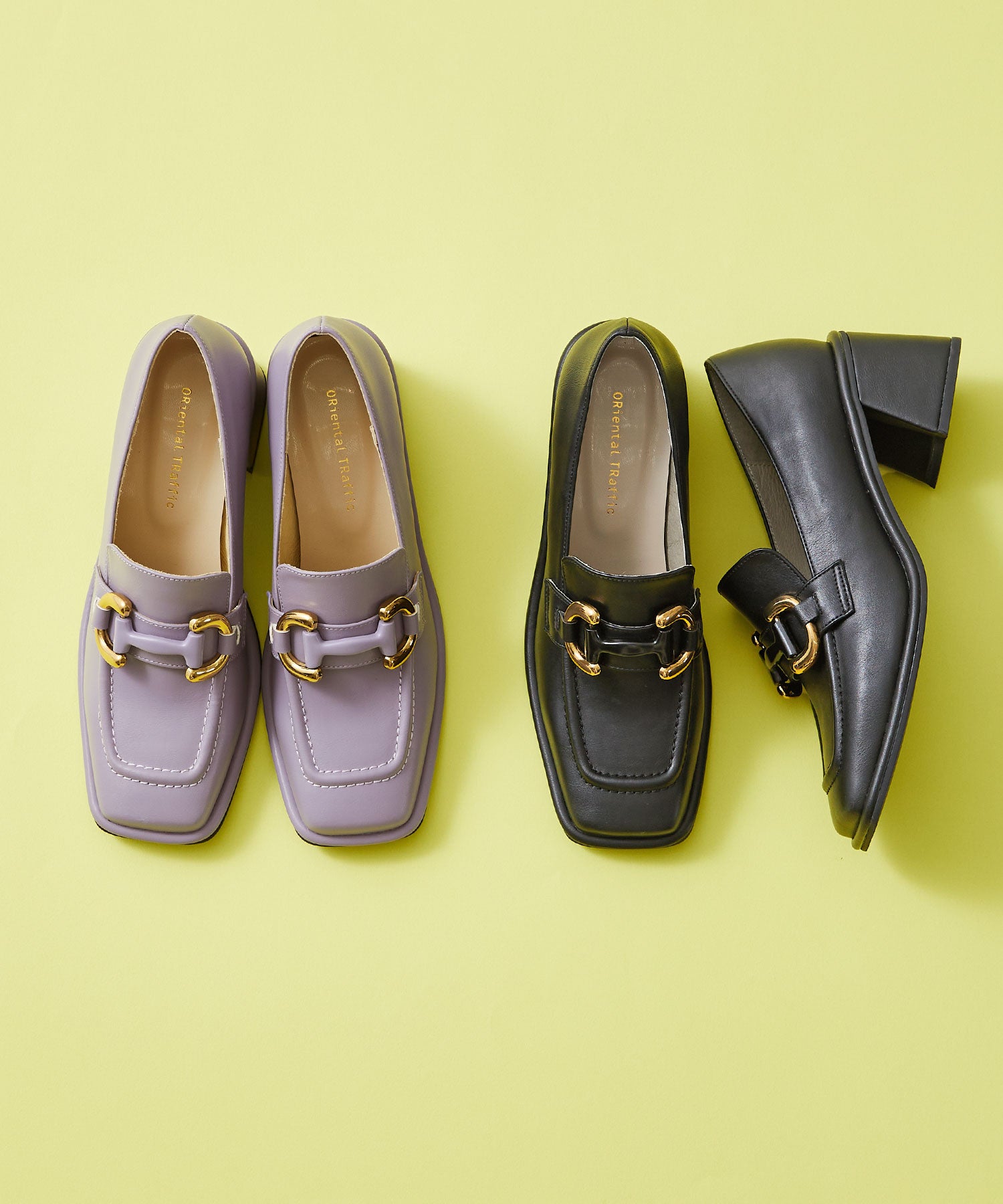 ワイドスクエアトゥヒールローファー/31120 – ORIENTALTRAFFIC