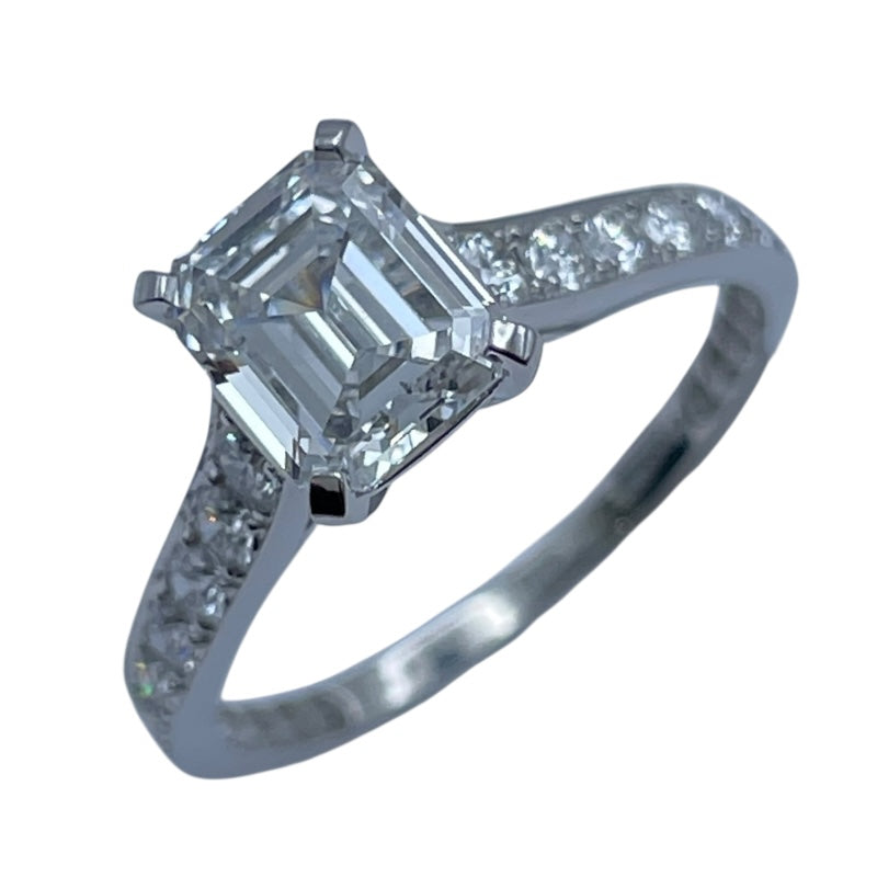 グラフ GRAFF フレームスクエアカットダイヤリング プラチナ Pt950