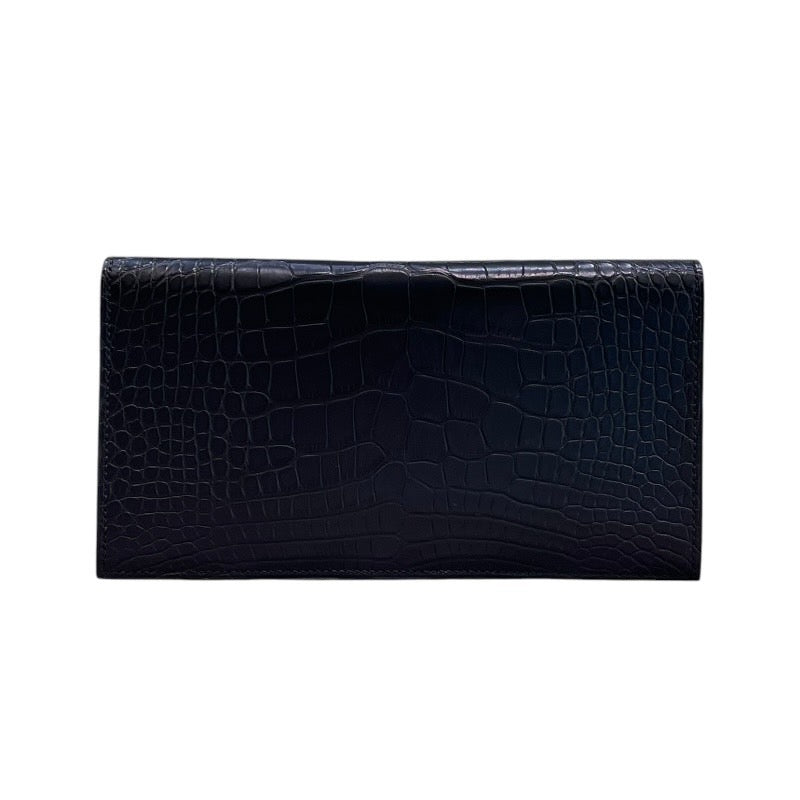 エルメス HERMES MC2・フレミング U刻印 ブラック アリゲーターマット