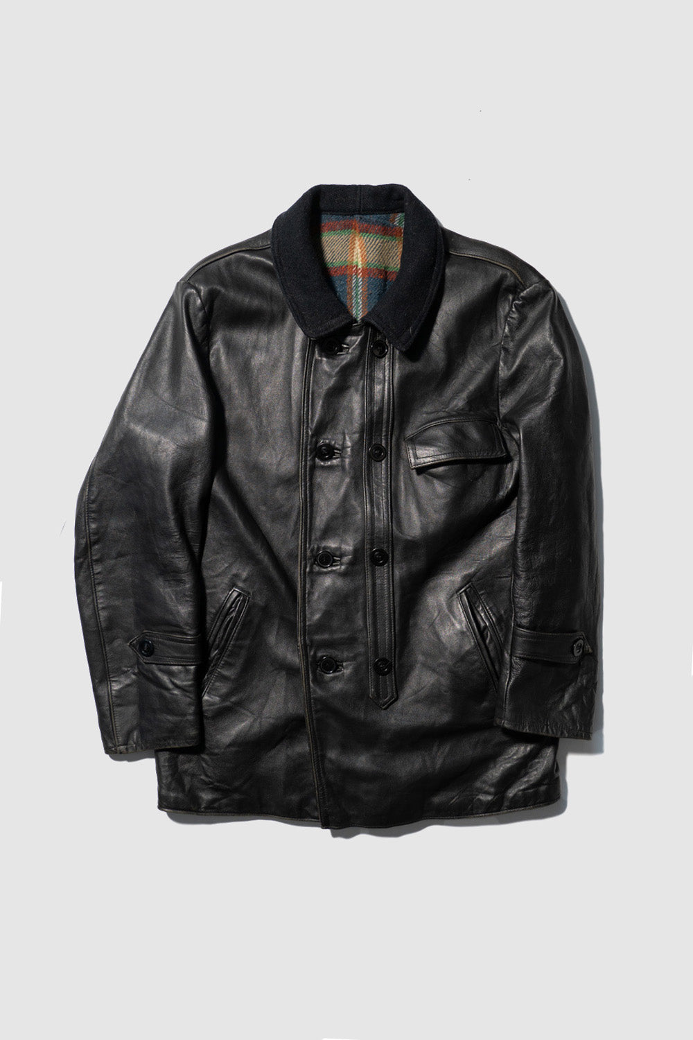 70−80s French Vintage Corbusier Leather Jacket 