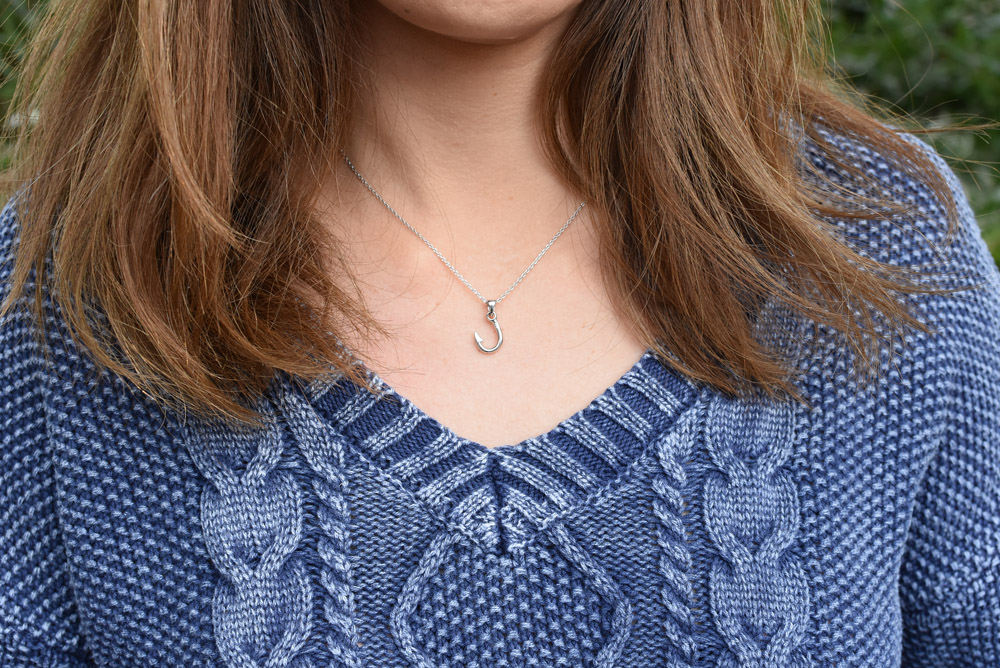 Eldorado 釣り針 シルバーネックレス for Women | 釣り針ネックレス