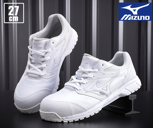 ミズノ 安全靴 C1GA171001 27.0cm ホワイト オールマイティCS 紐タイプ