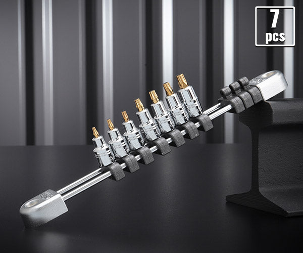 NEPROS 6.3sq.スタッビT型トルクスビットソケットセット[7コ組