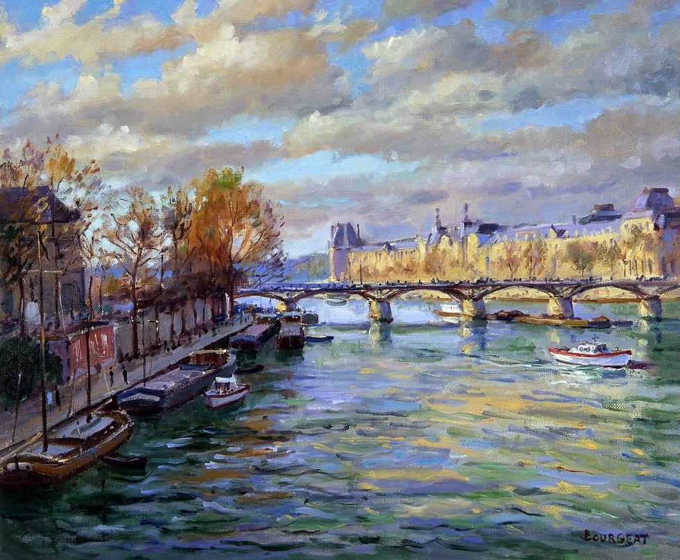 パリのセーヌ河 | La seine a Paris | 江夏画廊 | 麻布・六本木の絵画