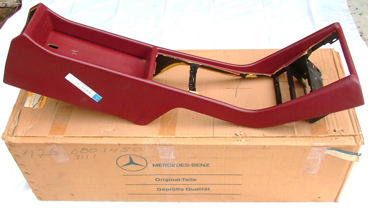 NOS New Genuine Mercedes Red Center Console 1985-91 W126 300 350