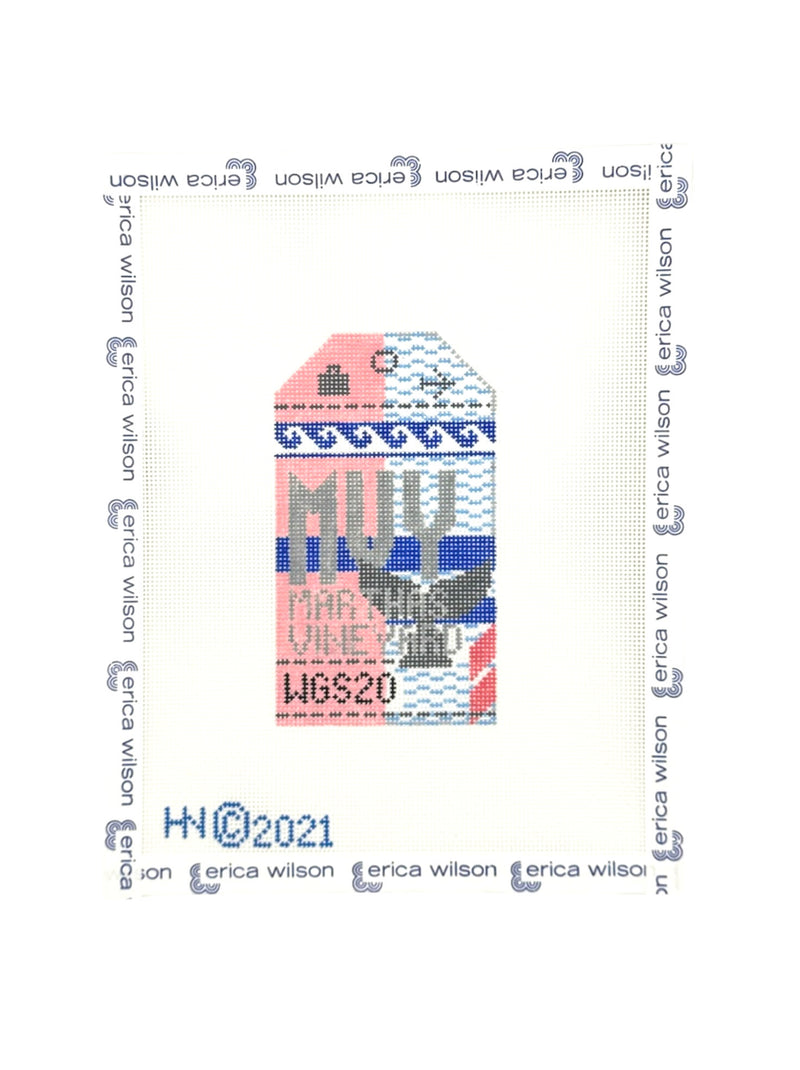 Hedgehog Needlepoint Luggage Tag Canvas – Erica Wilson