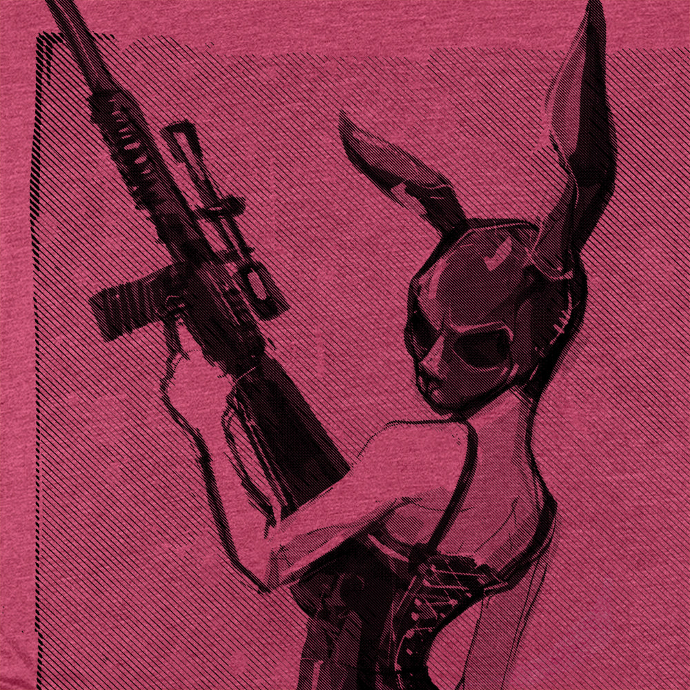 Killer Bunny: Femme Fatale Fury T-shirt – FabCreates