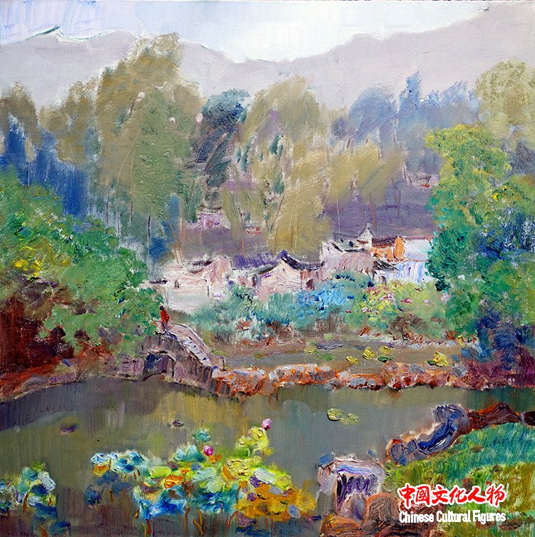 秘境への旅---徐里油絵芸術作品展が東京で開催される_中国文化人物网