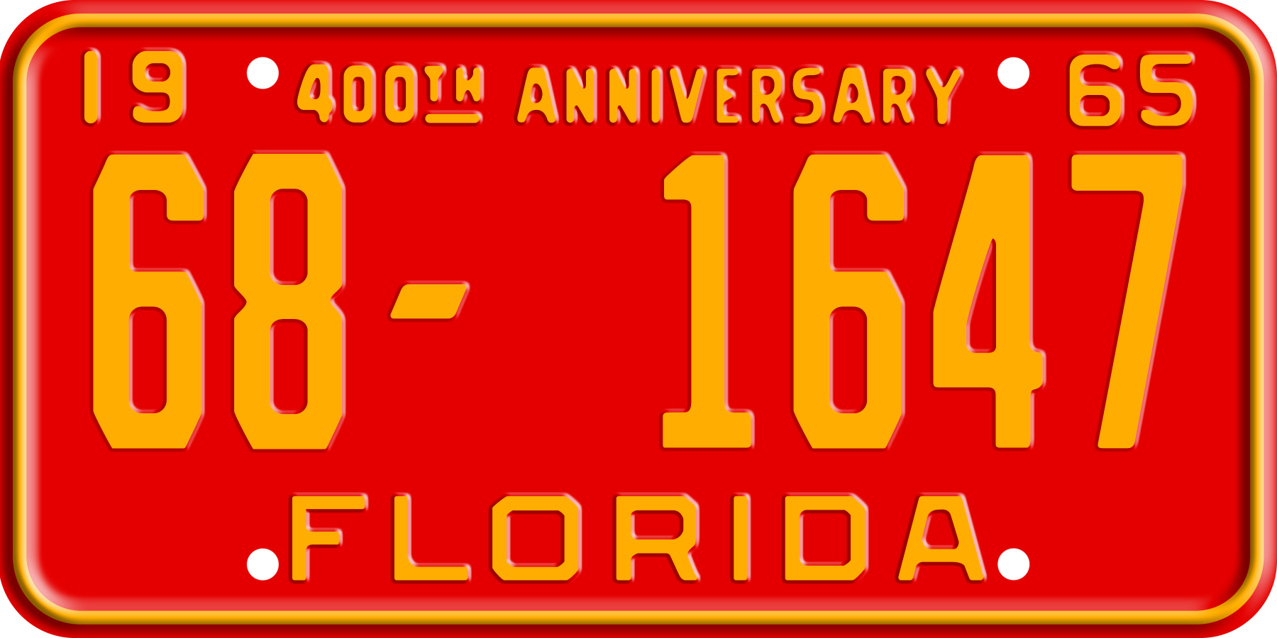 Buy 1965 Florida License Plate - Custom 1965 Florida License Plate