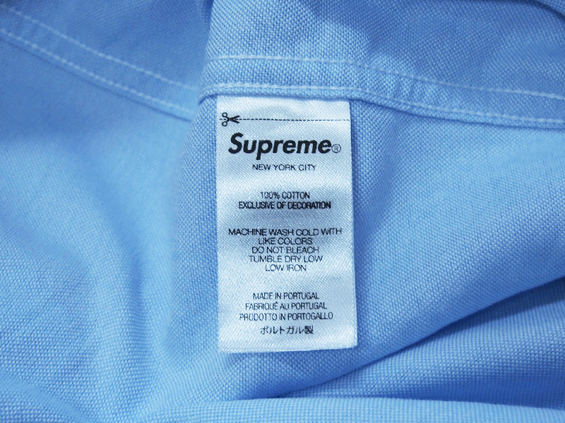 Supreme 'Loose Fit S/S Oxford Shirt'ルーズフィット