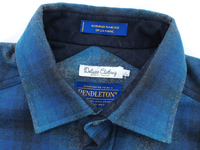 DELUXE×PENDLETON チェック ウールシャツ ペンドルトン - ブランド古着