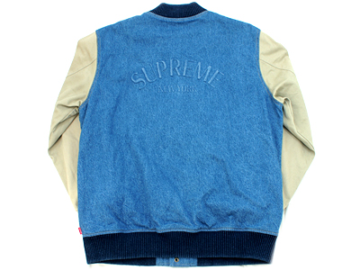 Supreme 'Denim Twill Varsity Jacket'バーシティージャケット デニム
