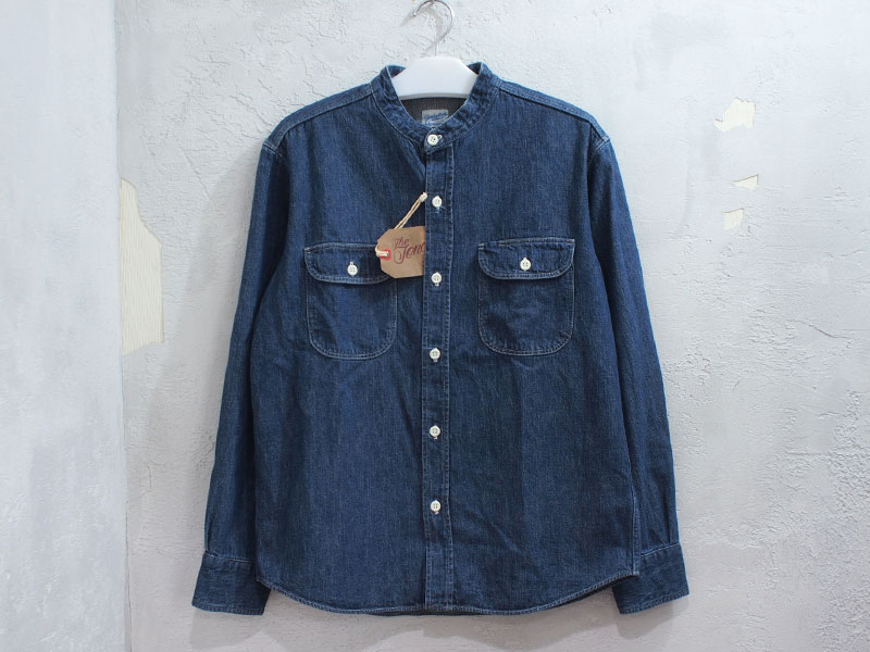 TENDERLOIN 'T-DENIM STAND SHT'デニムシャツ スタンドカラー S