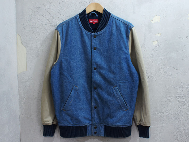 Supreme 'Denim Twill Varsity Jacket'デニム バーシティージャケット