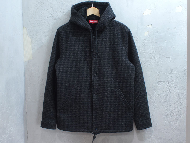 Supreme 'Harris Tweed Hooded Coach Jacket'ハリスツイード