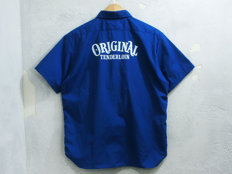 TENDERLOIN 本店限定 'T-WORK SHT PP'半袖 ワークシャツ ワッペン S