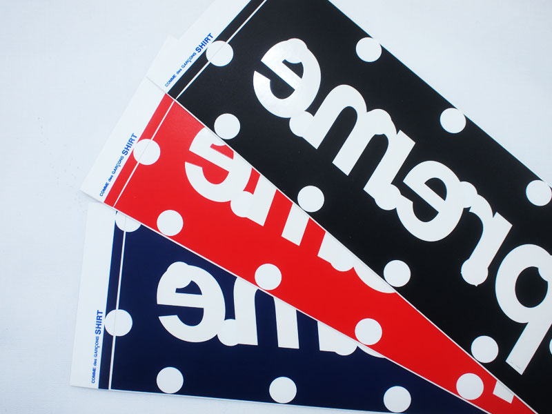 Supreme×COMME des GARCONS SHIRT 'Box Logo Sticker'ボックスロゴ